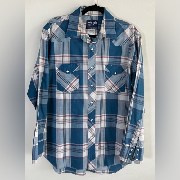Wrangler Other - Vintage Wrangler snap button shirt • Men’s unsized